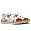 Cream leather Clarks Womens Arwell Sun Sandal main