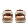 Cream leather Clarks Womens Arwell Sun Sandal back