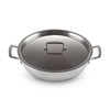 Le Creuset Classic 3-ply Stainless Steel Shallow Casserole with Lid