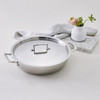 Le Creuset Classic 3-ply Stainless Steel Shallow Casserole with Lid