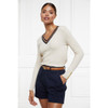 Ink Navy Holland Cooper Womens Arnesby Chino Short On Model