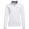White Holland Cooper Womens Burford Quarter Zip Sweater