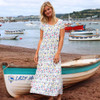 Garden Flowers Lazy Jacks Womens LJ520 Long Printed Dress Lifestyle