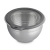 Le Creuset Stainless Steel Mixing Bowl With Glass Lid 23cm