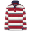 Rouge Lazy Jacks Mens LJ700S Striped Pique 1/4 Zip Sweatshirt