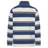 Denim Lazy Jacks Mens LJ700S Striped Pique 1/4 Zip Sweatshirt Back