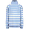 Sky Lazy Jacks Womens LJ301S Striped Pique Button Neck Sweatshirt Back