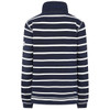 Twilight Lazy Jacks Womens LJ301S Striped Pique Button Neck Sweatshirt Back