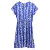 Blue Floral Joules Womens Short Nia V-Neck Dress