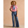 Pink Joules Womens Woody Polo Shirt On Model Full Length