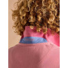 Pink Joules Womens Woody Polo Shirt On Model Neck Detail