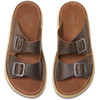 Beeswax Leather Clarks Mens Solsbury Strap Sandal Top View