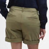 Khaki Barbour Womens Chino Shorts SS25 Back