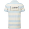 Schoffel Mens St Ives Heritage Polo Shirt Light Blue stripe back