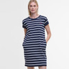 Navy Barbour Womens Otterburn Stripe Dress Front