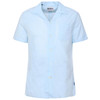 Light Blue Barbour Mens Garment Dyed Nelson Short Sleeve Regular Fit Shirt