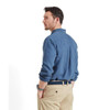 Schoffel Mens Walsingham Linen Shirt French Navy model back
