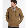 Dark Sand Barbour Mens Sanderling Casual Jacket On Model