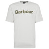 Antique White Barbour Mens Logo Relaxed Fit T-Shirt