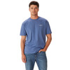 Bright Blue R.M. Williams Mens 1932 T-Shirt Front