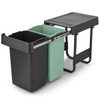 Brabantia Sort & Go Built-In Bin 2 x 15 Litre Pulled Out