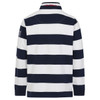 Marine Lazy Jacks Mens LJ39 Striped 1/4 Zip Sweatshirt Back