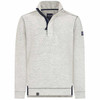 Grey Marl Lazy Jacks Mens LJ703 1/4 Zip Textured Sweatshirt