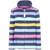 Winter Watercolours Lazy Jacks Womens LJ32 Striped Full Zip Sweatshirt
