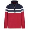 Rouge Lazy Jacks Mens LJ51 Thin Stripe 1/4 Zip Sweatshirt