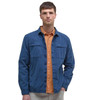 Dark Denim Barbour Mens Castlebay Garment Dyed Overshirt Front
