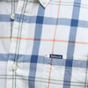 Sea Haze Tartan Barbour Mens Rawley Tailored Shirt Badge