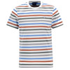 Whisper White Barbour Mens Rokeby Yarn Dye Stripe T Shirt