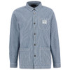 Bleached Blue Barbour Mens Tindale Stripe Overshirt
