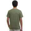 Light Moss Barbour Mens Tortpoint Tartan Logo T-Shirt Back