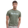 Light Moss Barbour Mens Westsand Tailored Fit T-Shirt Front