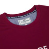 Burgundy Hoggs Of Fife Mens Canonbie Printed T-Shirt Collar