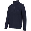 Navy Hoggs Of Fife Mens Galloway 1888 Plain 1/4 Zip Sweatshirt