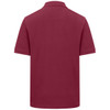 Burgundy Hoggs Of Fife Mens Newton Pique Polo Shirt Back