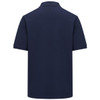 Navy Hoggs Of Fife Mens Stewart Block Pique Polo Shirt Back