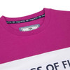 Berry/White/Navy Hoggs Of Fife Womens Darcie Colour Block T-Shirt Collar
