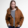 Rust Brown Barbour Womens Cecile Showerproof Jacket Front
