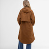 Rust Brown Barbour Womens Naboo Showerproof Jacket Back