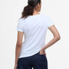 White Barbour Womens Saltford T-Shirt Back