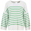 Cloud/Kelly Green Barbour Womens Kayleigh Knitted Jumper