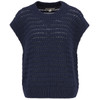 Navy Barbour Womens Melanie Sleeveless Knitted Jumper