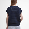 Navy Barbour Womens Melanie Sleeveless Knitted Jumper Back