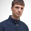 Dark Denim Barbour Mens Royston Cotton Casual Jacket Collar
