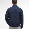 Dark Denim Barbour Mens Royston Cotton Casual Jacket Back