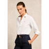 White Holland Cooper Womens Oxford Shirt on model