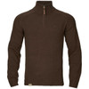 Demitasse Brown Harkila Mens Vincent Merino Half Zip Pullover